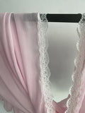 Pink lace hijab