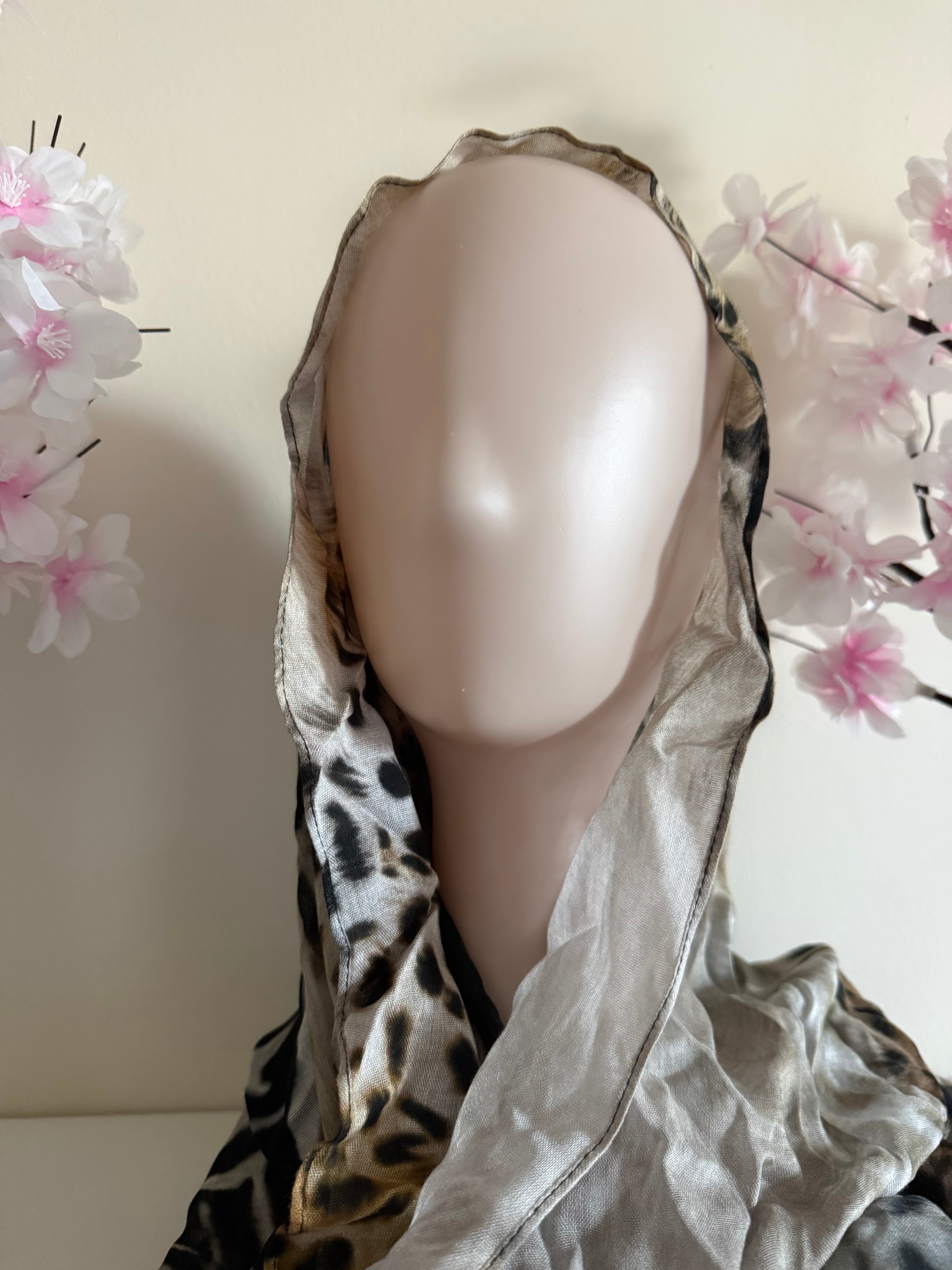 Cheetah x zebra hijab